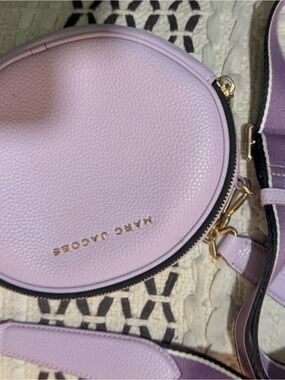 Marc Jacobs Lavender Pebbled Round Crossbody